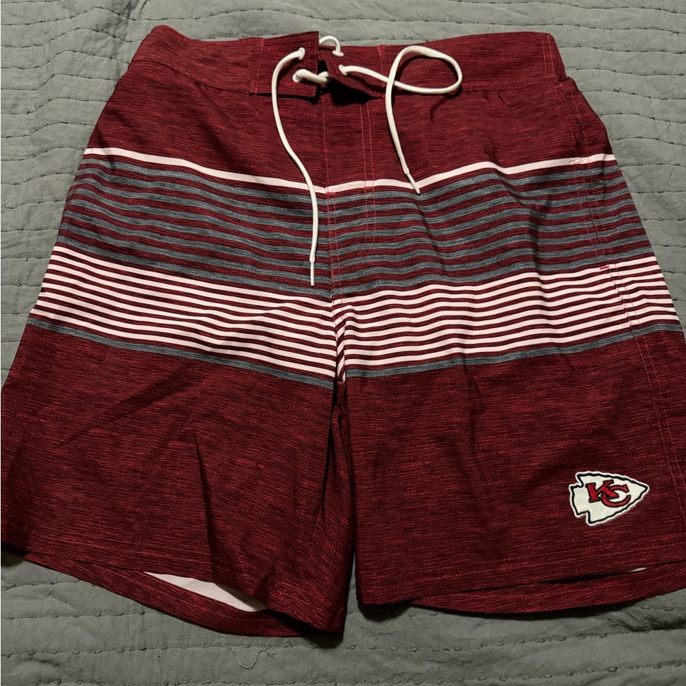 NFL Red and Gray Athletic Shorts